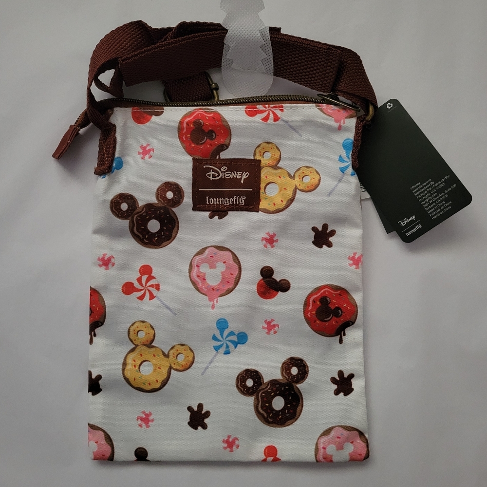 Loungefly Disney Mickey Mouse Sweets Passport Crossbody Bag - Picture 4 of 4
